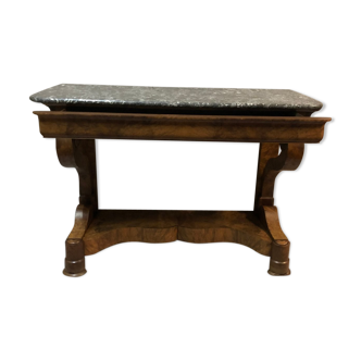 Table console en contreplaqué de noyer 1799