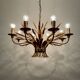 Italian Hollywood Regency Chandelier by Hans Kögl