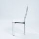 Italian Ycami white leather sculptural highback chairs, 1980s