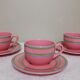 Three coffee or tea cups made of German ceramic