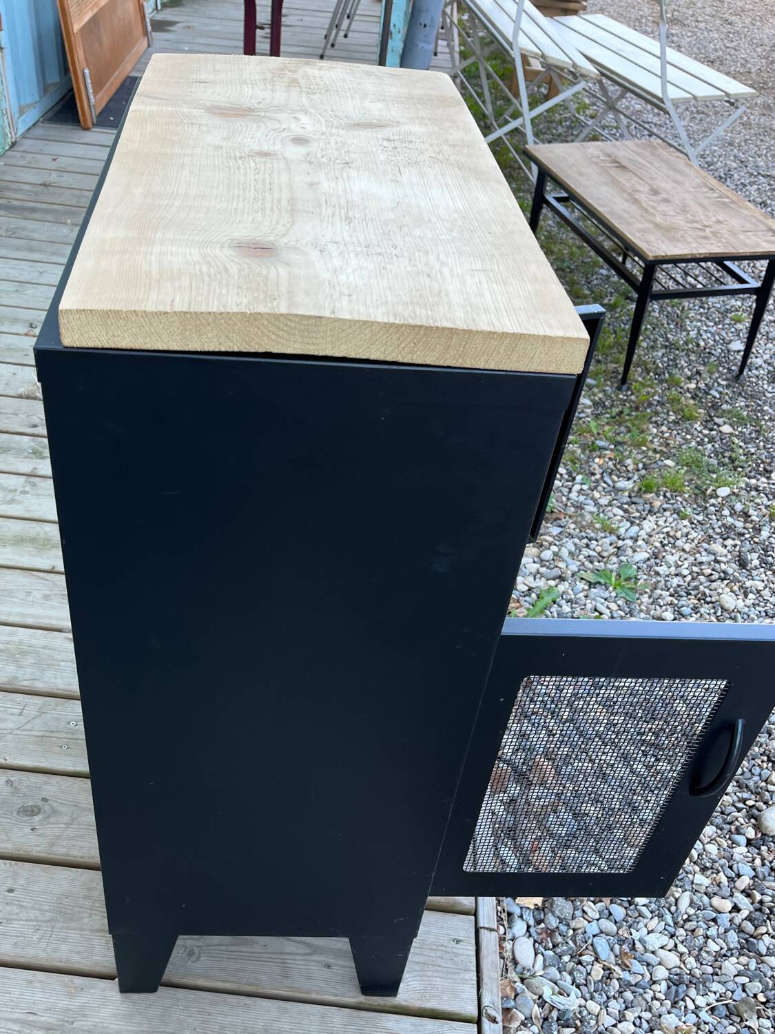Small metal cupboard