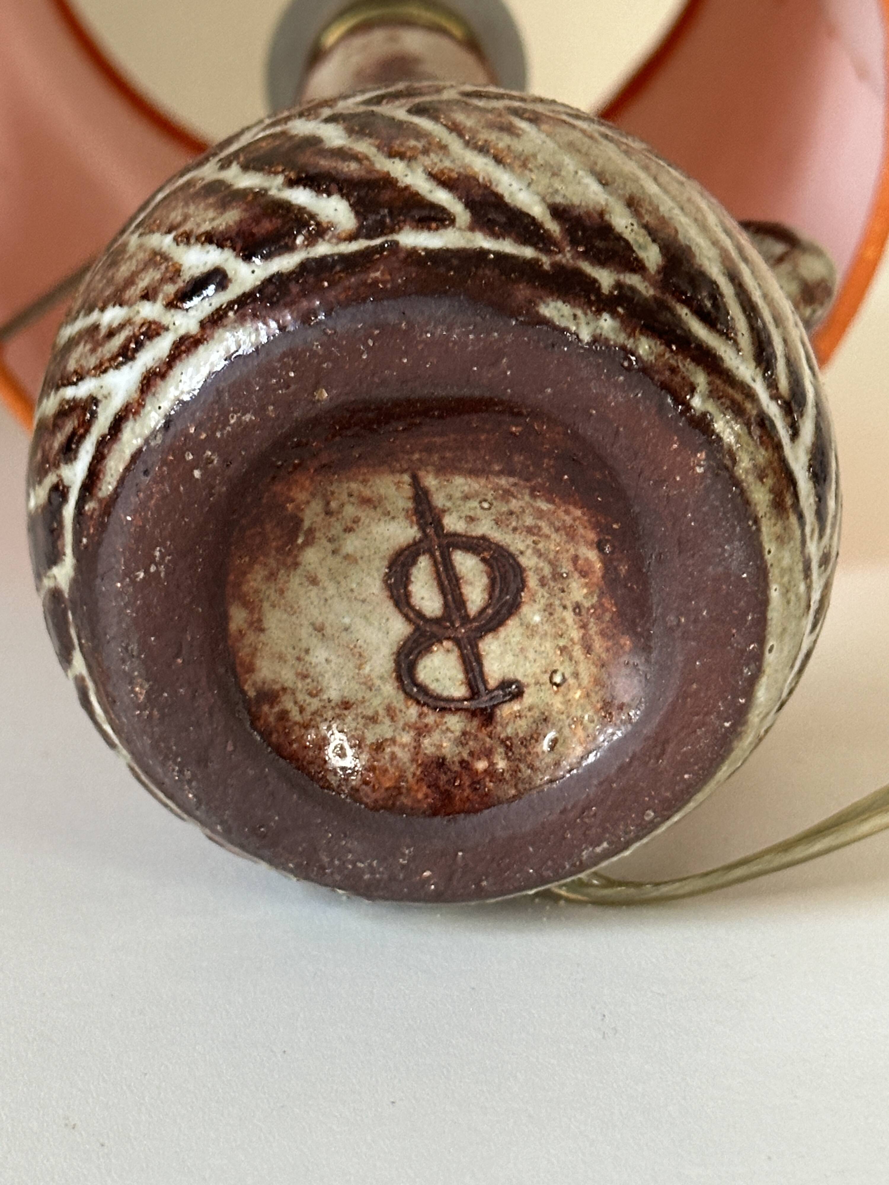 Lampe en céramique Olivier petit design vintage années 60