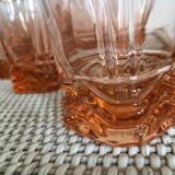 Lot of 5 sunglasses pink and gold chiseled glass