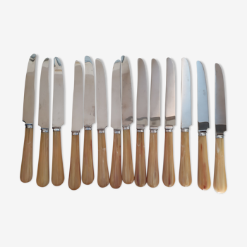 Cutlery set 14 table knives ace of trefle