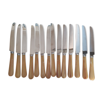 Cutlery set 14 table knives ace of trefle