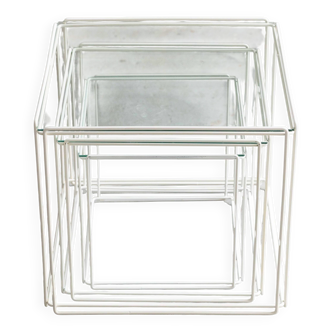 Ensemble de 3 tables gigognes