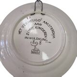 Dutch Inauguration ceramic Plate Of Wilhelmina from 1898