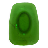 Transparent green oval dish