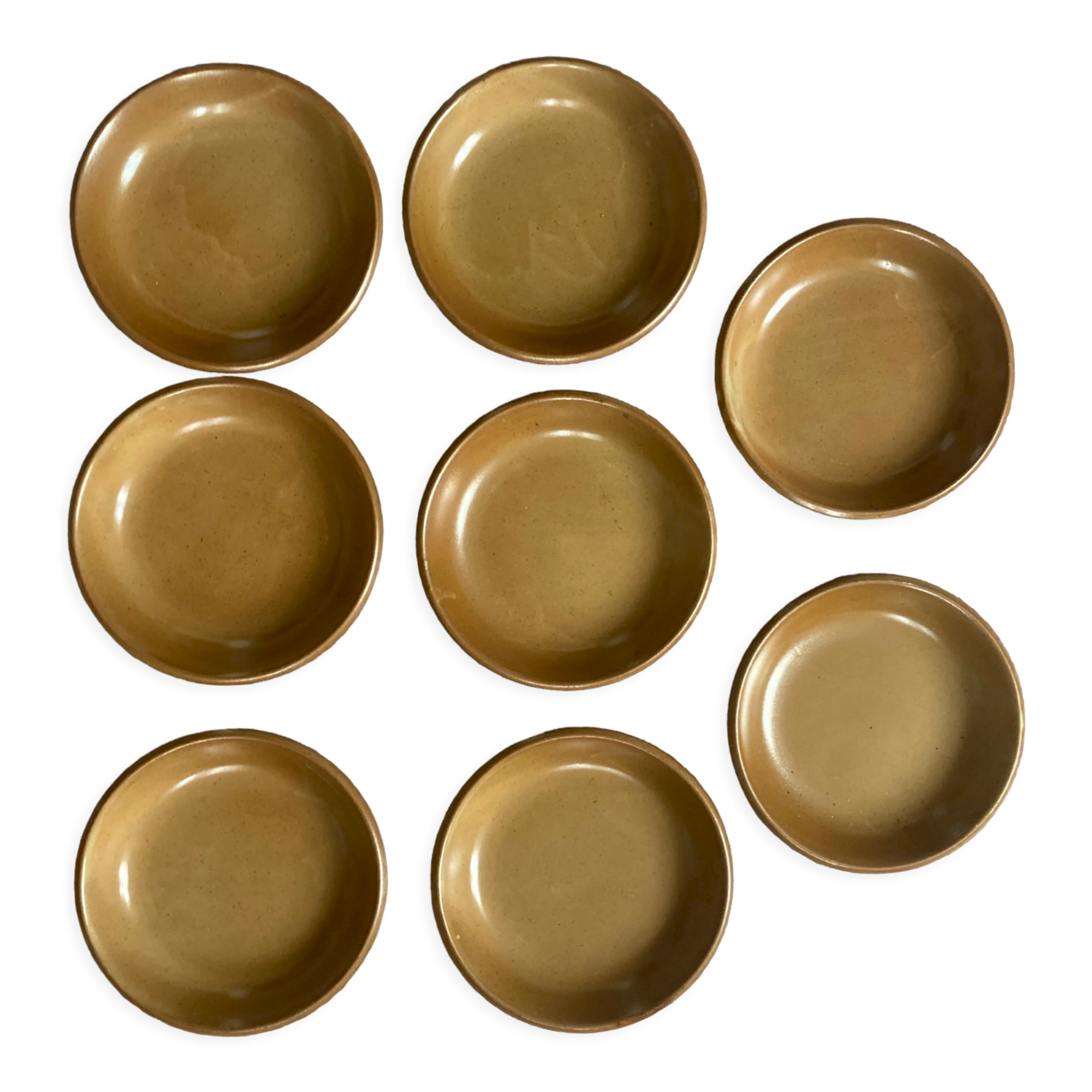 8 vintage hollow plates in Bern stoneware