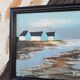 Tableau huile sur panneau marine