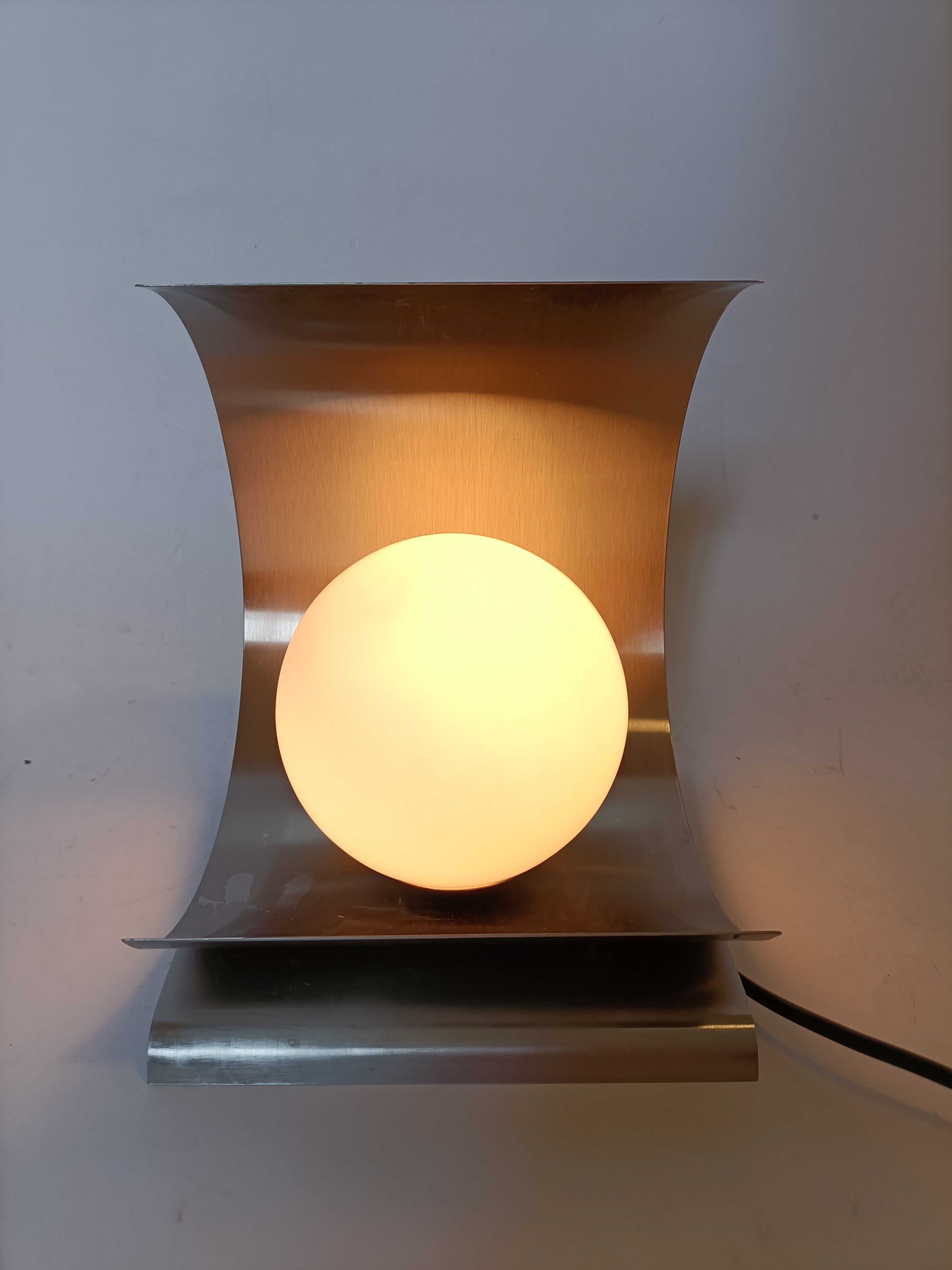 Modular lamp brushed aluminum 1970