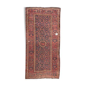 Tapis ancien Beshir afghan fait main 197x396 cm