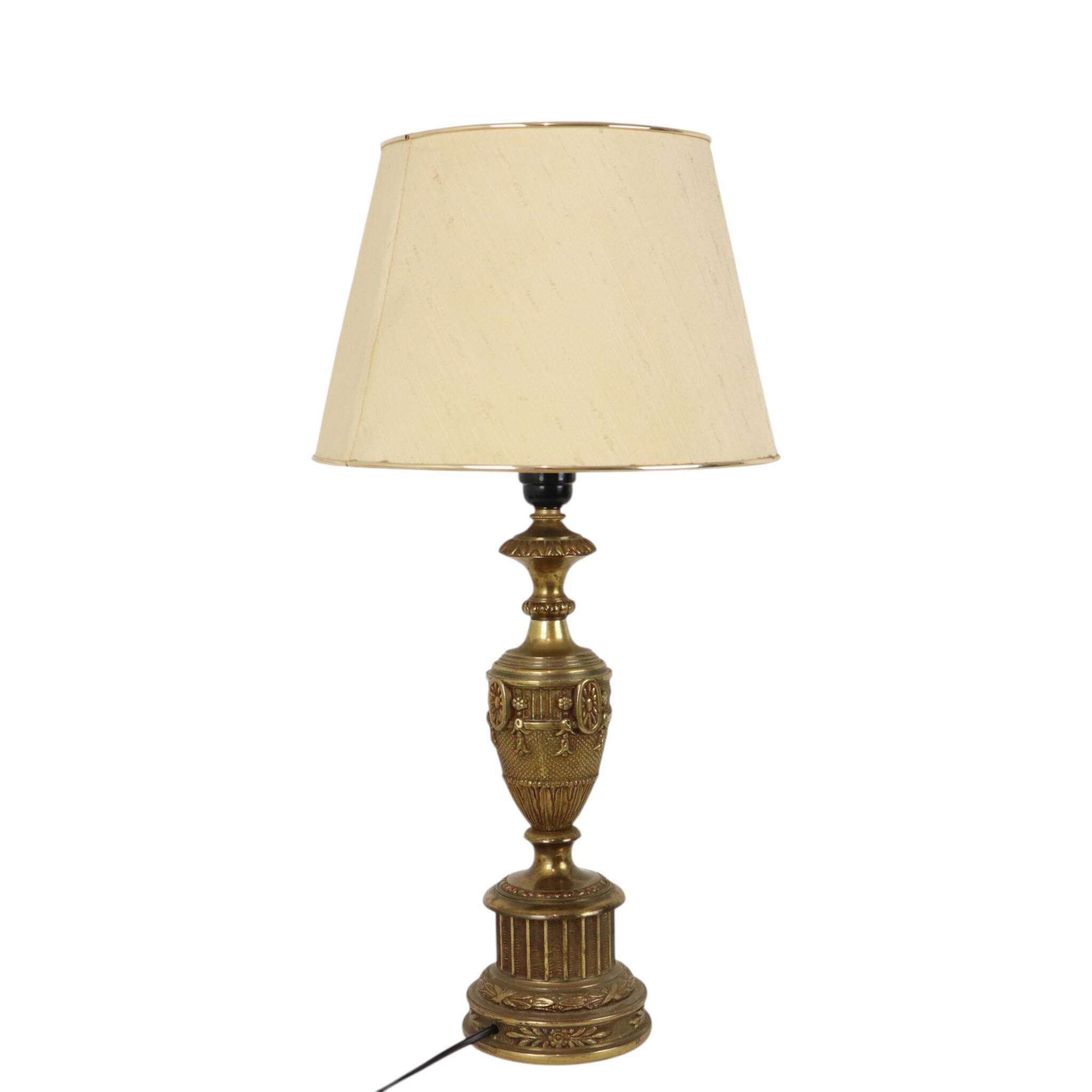 Large Brass Table Lamp Classic French Empire Style