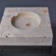 Brutalist ashtray by Fratelli Mannelli, travertine, Italy, 1970