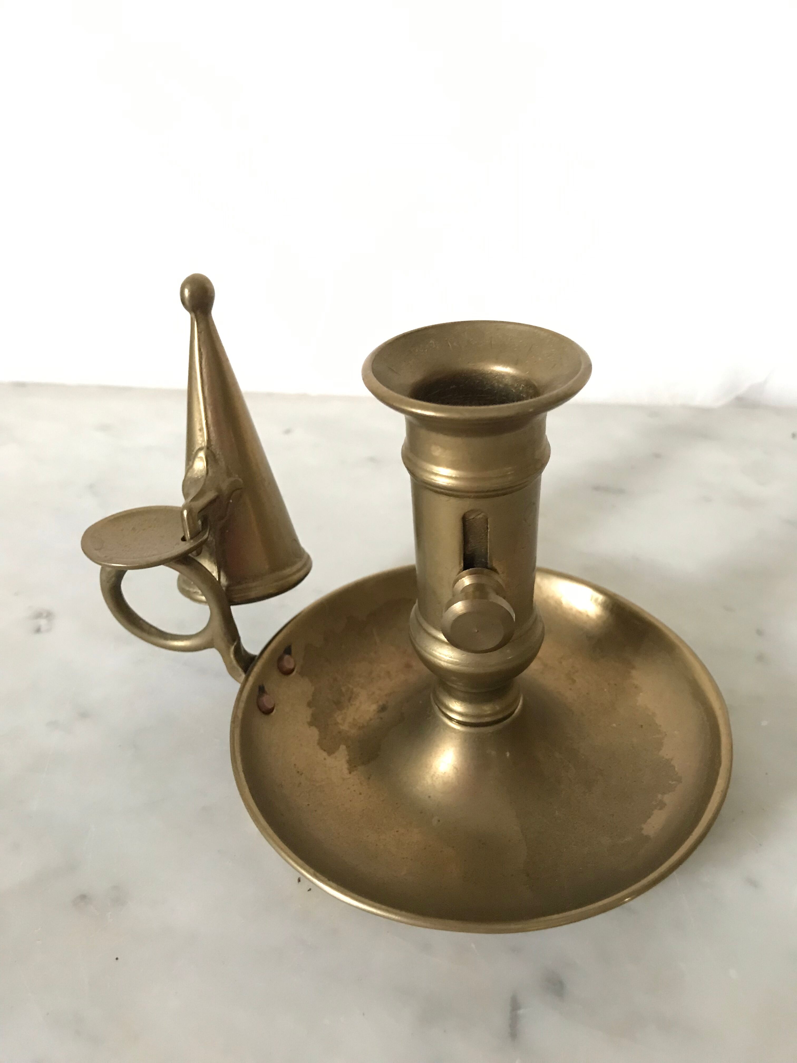 Brass bougeoir