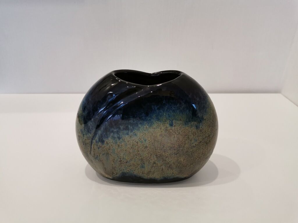 Vase West Germany BAY, 70s glazed ceramic
