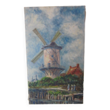 Old small painting on canvas (unsigned)