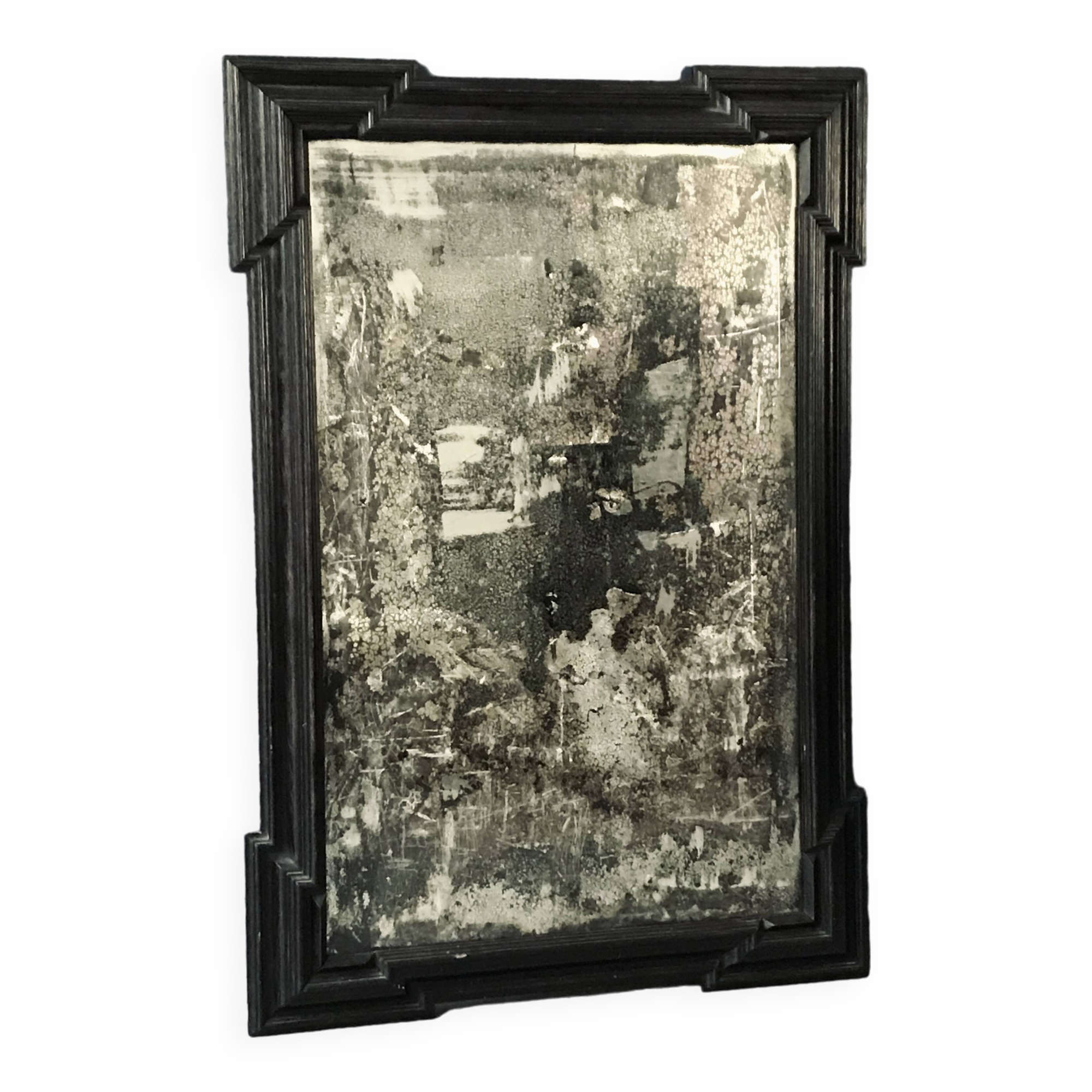 Vintage Gustavian Wood Mirror, 1940s