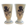 Pair of Limoges porcelain mazagrans
