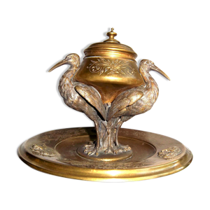 Encrier en bronze, Napoléon III,