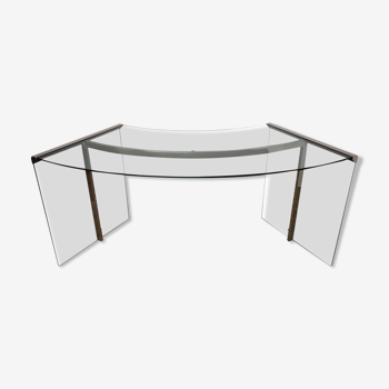 Board president by Gallotti & Radice in glass and chrome