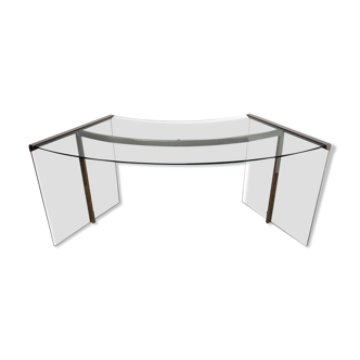 Board president by Gallotti & Radice in glass and chrome