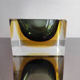Murano glass ashtray Sommerso Italy 1970