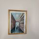Watercolor of Venice, early 20th century/ Gondola/ Italy