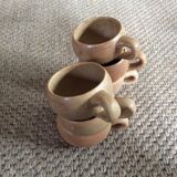 Série de 6 tasses en grès