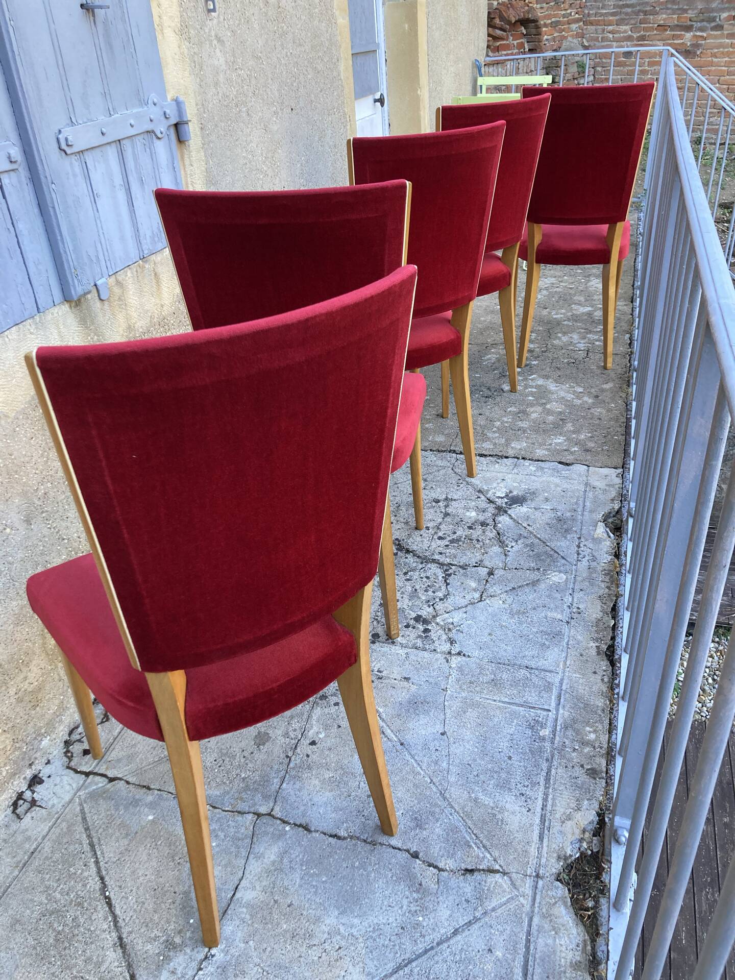 Lot de 5 chaises vintage