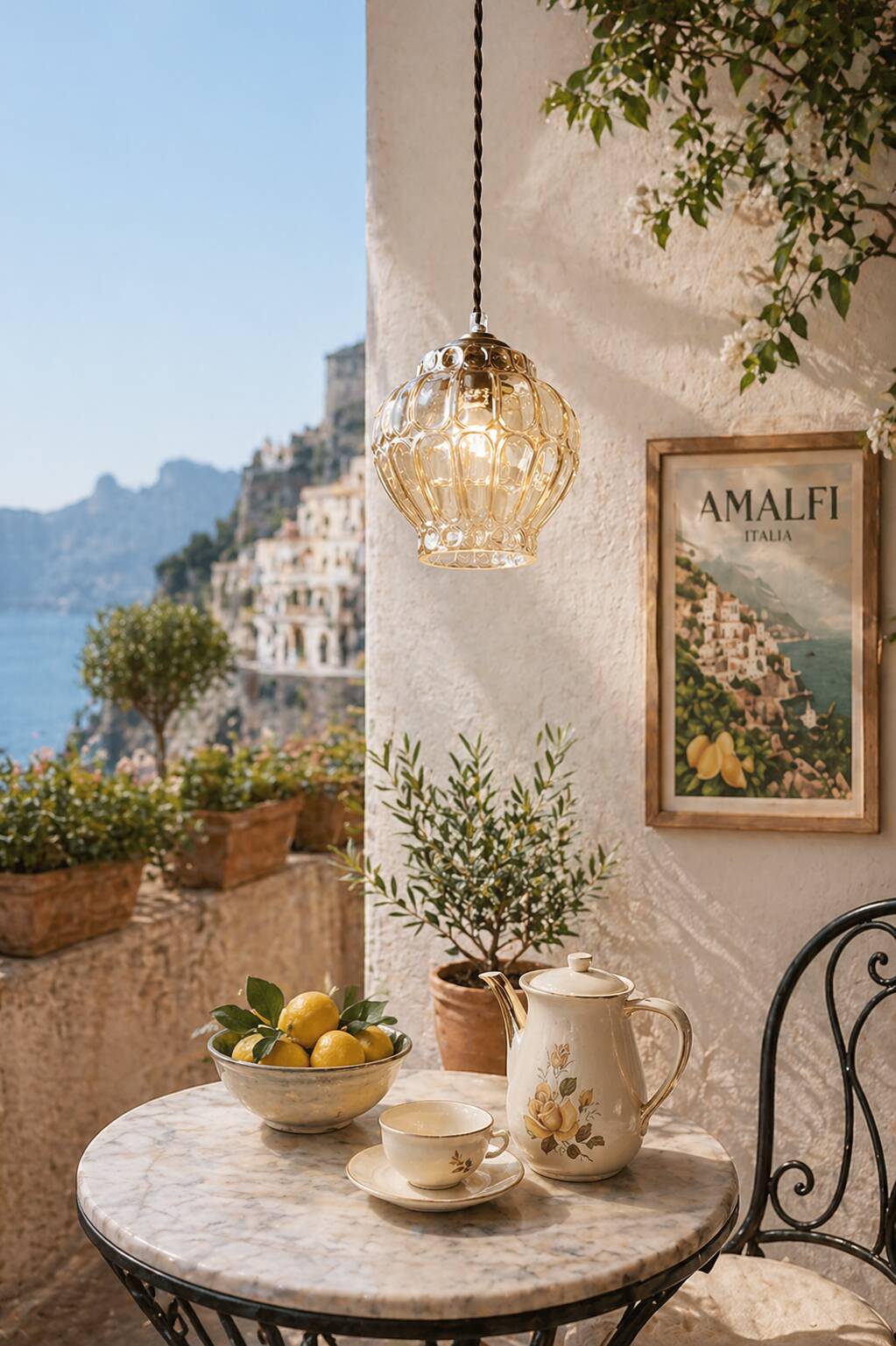 Golden crystal bulb lamp