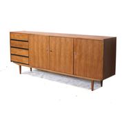 Large vintage sideboard with drawers and doors made in the 60s