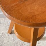Vintage Solid Beech Screw Stool