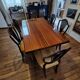 Mahogany dining table varnished year 60