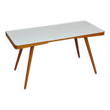 Table basse opaxit blanc par Jiri Jiroutek pour Cesky Nabytek 1960