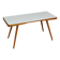 White opaxit coffee table by Jiri Jiroutek for Cesky Nabytek 1960