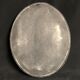 Mirror curved witch 19th Napoleon III wooden 43 x 35, 2cm