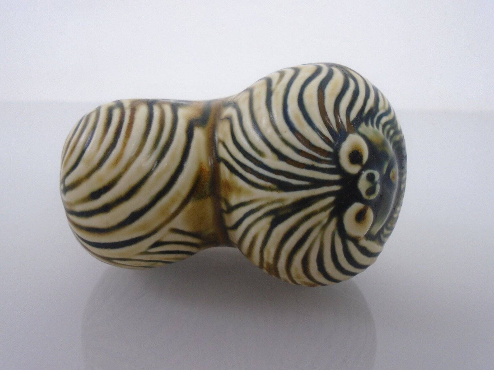 Pekingese ceramic dog by Lisa Larson for Gustavsberg, Denmark, 1970s