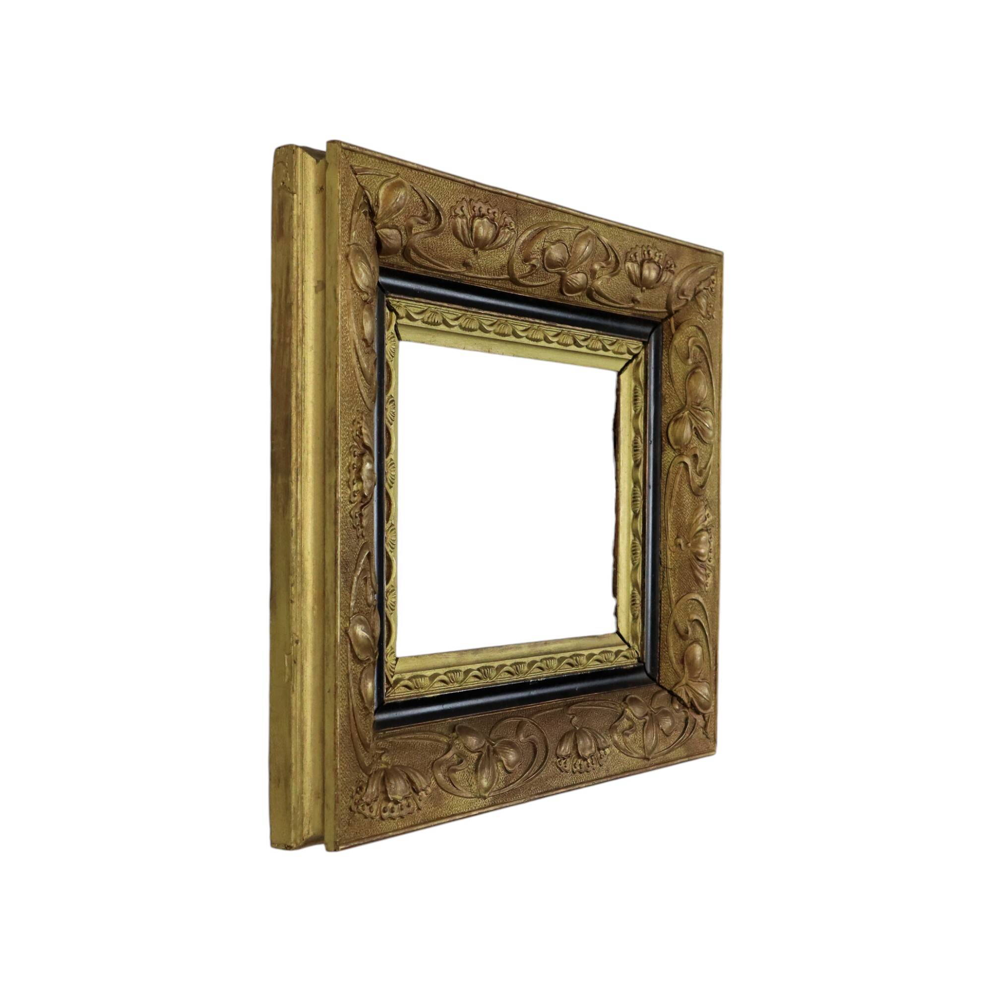 Antique Gilded Wooden Frame Classic Baroque Style Frame 38x33cm