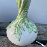 White foliage ceramic lamp