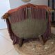 Fauteuil crapaud velours rose