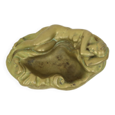 Vintage Brass Ashtray Vide Poche Female Nude