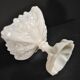 Opaline de Vallerysthal chalice cup Art Nouveau 1910 white opaline H16cm