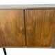 Vintage wooden sideboard with black steel legs.