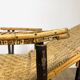 Antique chaise longue in wicker and hazel 20s