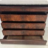 Commode secrétaire Louis Philippe en acajou XIX siècle
