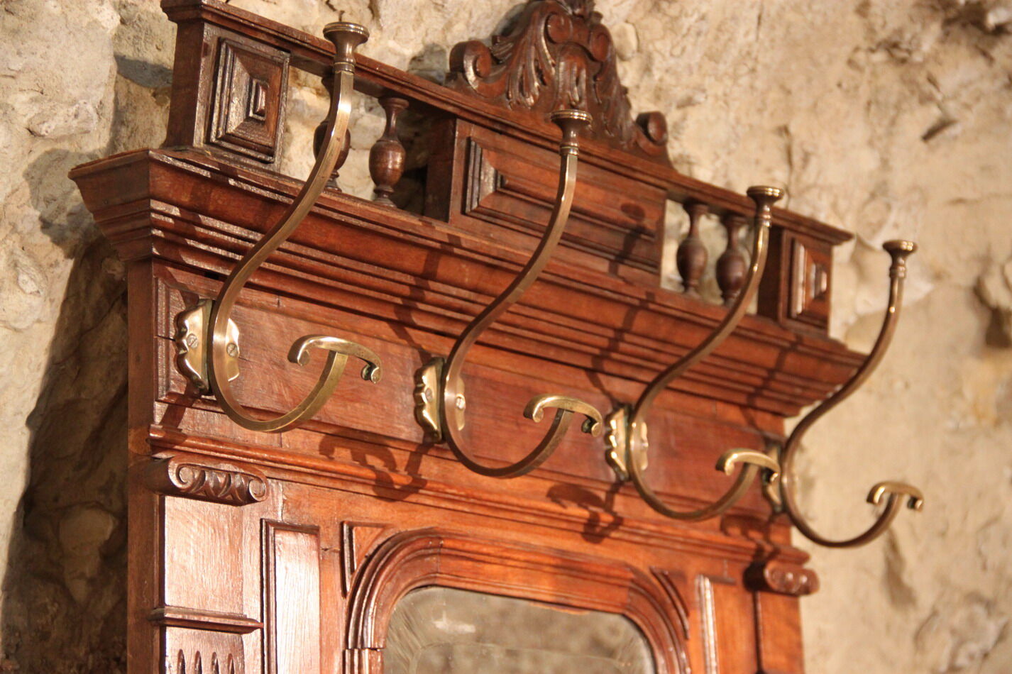 Walnut coat hanger from the 1930