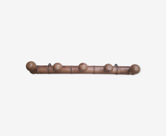 Porte-manteau en bois 5 ronds