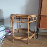 Vintage bamboo coffee table