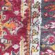 Small antique Turkish carpet Anatolia handmade 45x92 cm